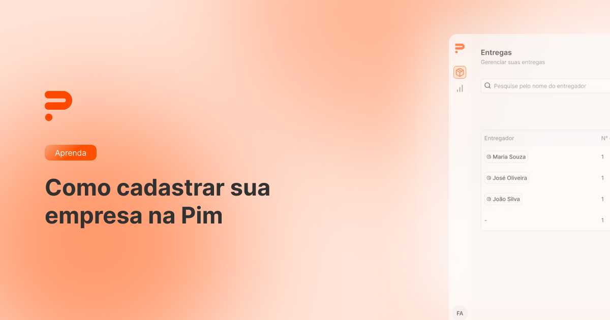 Como cadastrar a sua loja na Pim